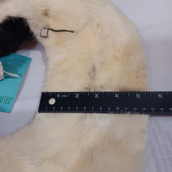 Marshall Field & Co Vintage Womens Cream Kobi Mink Collar Pin On Attachable - Picture 16 of 16